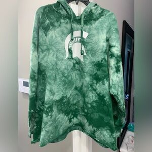 Mens Michigan State Tie-Dyed Hoodie